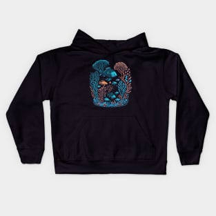 Underwater scenery - Coral Reef Graphic Design Kids Hoodie